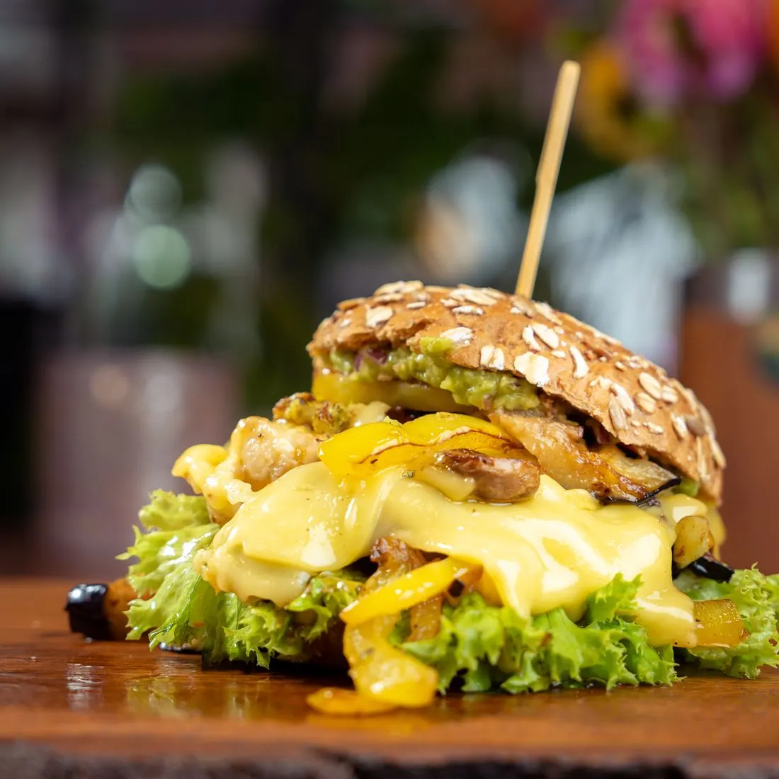 Grüner Burger